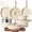 Cream White, variant on Carote 24-Piece Detachable Cookware Set, Khaluna Cream White, Ceramic Nonstick, Made Without Intentionally Added PFAS