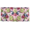 thumbnail image 7 of Yayeee Kitchen Curtains Tier Set of 2 Light Filtering 57"x36" Over Sink Window Panels, Pink Blueberries, 7 of 7