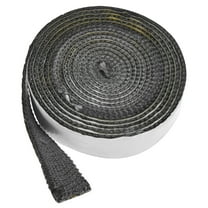 Uxcell Wood Stove Gasket, 1" x 118.1" Wide Fiberglass Seal Rope for with Adhesive Backing Fireplace Door/Wood Stoves [Black]