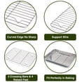 thumbnail image 5 of Aspire Baking Sheets and Racks Set, Stainless Steel Oven and Dishwasher Safe Wire Rack, Easy Clean-L 3 Pcs, 5 of 6
