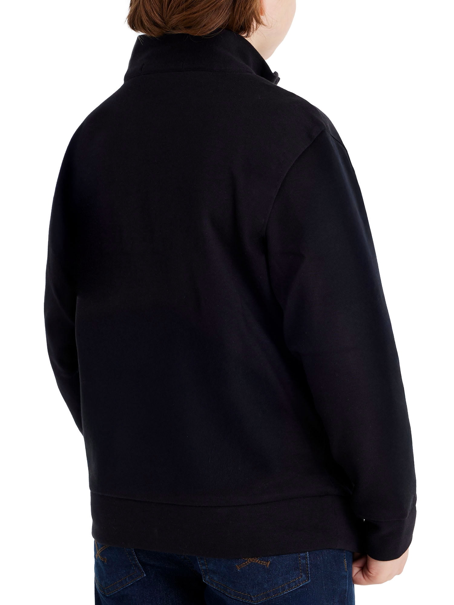 U.S. Polo Assn. Boys Interlock Quarter Zip, Sizes 4-18
