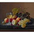 thumbnail image 3 of Severin Roesen 14x12 Black Modern Framed Museum Art Print Titled - Still Life of Fruit with Lemon, 3 of 5