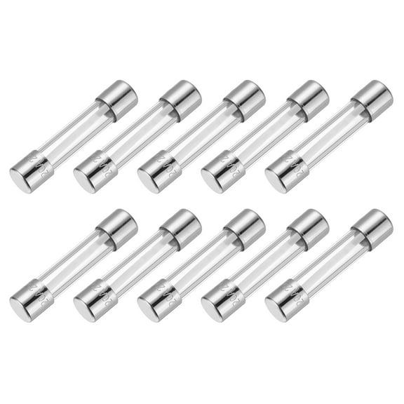 Uxcell 20A 250V Glass Fuse 5x20mm Time Delay Fuse UL Listed Slow Blow Fuse for Home Appliances(Pack of 10)