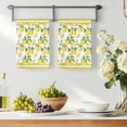 thumbnail image 3 of Yellow Lemon Kitchen Towels Set of 2, Summer Watercolor Oil Painting Fruits Absorbent Dish Towels for Kitchen, Microfiber Hand Towel, Quick Drying Tea Towel for Cleaning Decorative Dishcloths, 3 of 7