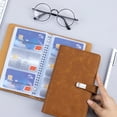 thumbnail image 2 of BAETEUY Business Card Holder 120 Card Slots Faux Leather Business Card Book Credit Card Protector for Home Office, 2 of 8