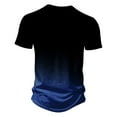 thumbnail image 5 of Nmnitkp Mens T-Shirts Gradient Summer Shirts Comfortable and Breathable Short Fashionable and Cool Sleeve Mens Shirts Casual Basic Tee(Plus Size), 5 of 5