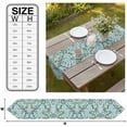 thumbnail image 3 of Lemon Flower Table Runner Linen Burlap Table Runner 70 Inches Long Summer Leaves Botanical Garden Florals Dresser Scarves for Kitchen Island Coffee Dining Party Wedding Banquet Holiday Decor 13"x70", 3 of 8