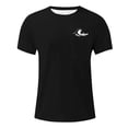 thumbnail image 3 of Camisetas de Manga Larga para Hombre Impresión de Algodón Cuello Redondo Moda Casual Camiseta de Manga Corta, Top de Verano Suave, 3 of 6