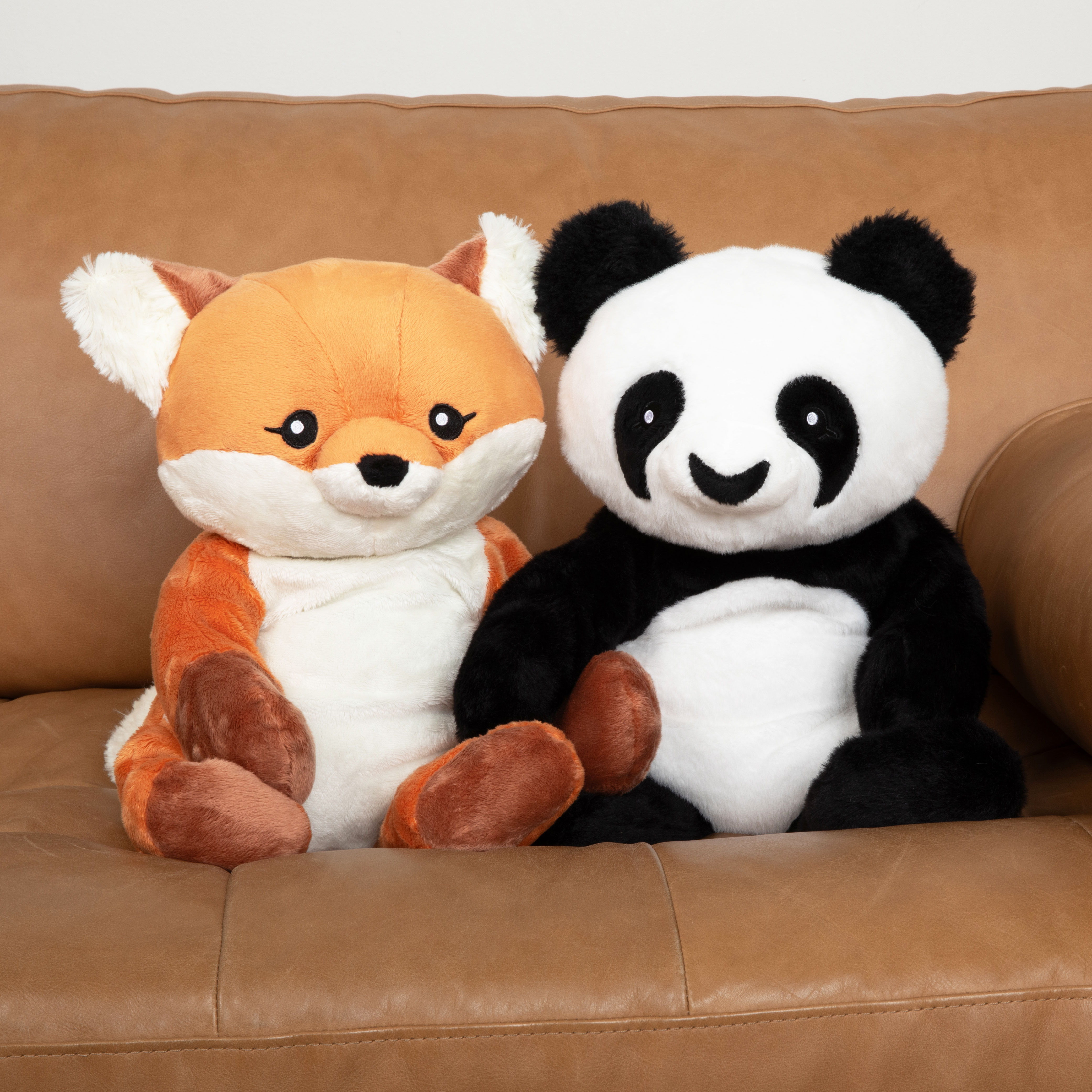 Hugimals Bowie the Panda 4.5lbs Weighted Self Care Stuffed Animal Stress and Anxiety Relief Plush for Adults and Kids