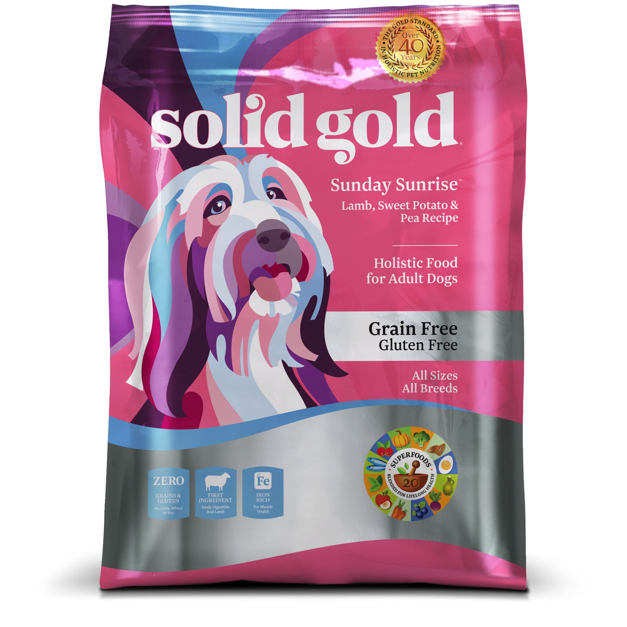 Solid Gold Lamb Sweet Potato Pea Sunday Sunrise Dry Dog Food 24 Lb Walmart Com Walmart Com