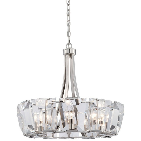 N6982-613-Minka Metropolitan-Castle Aurora - Twelve Light Chandelier     -Traditional Installation