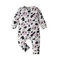 thumbnail image 3 of Newborn Baby Girl Romper Cow Print Design 2 Pcs Outfit Set 0-3 Months, 3 of 7