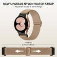 thumbnail image 6 of GEAK 20mm Stretchy Nylon Bands Compatible for Samsung Galaxy Watch 7 6 5 4 Active 2 40mm 44mm/Watch 5 Pro 45mm/Watch 6 Classic 47mm 43mm/Watch 4 Classic 46mm 42mm/Watch 3 41mm/Watch 42mm/Active 40mm, 6 of 7