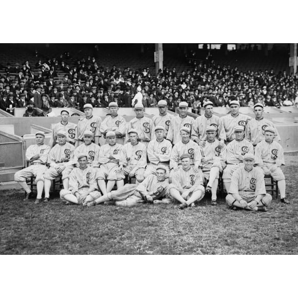 Chicago White Sox, 1919. /Nthe 1919 Chicago White Sox At Comiskey Park In Chicago, Illinois. Photographie, 1919. Affiche Imprimée par (18 x 24)