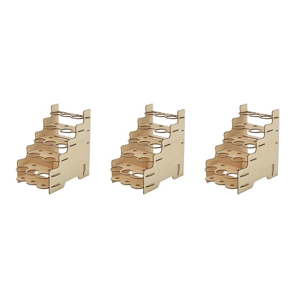 Bewildely Modelo de organizador de almacenamiento de pintura, estante de escritorio, herramientas simples con varias ranuras, contenedor, Type1 NO1