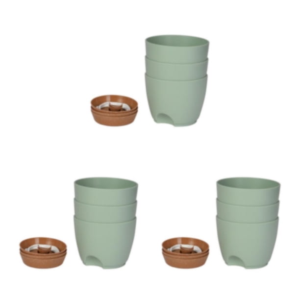Kearding 3 Piezas Macetas De Riego Automático Fáciles De Mantener Y Resistentes A La Intemperie Macetas De Riego Duraderas Maceta De Type1 NO1
