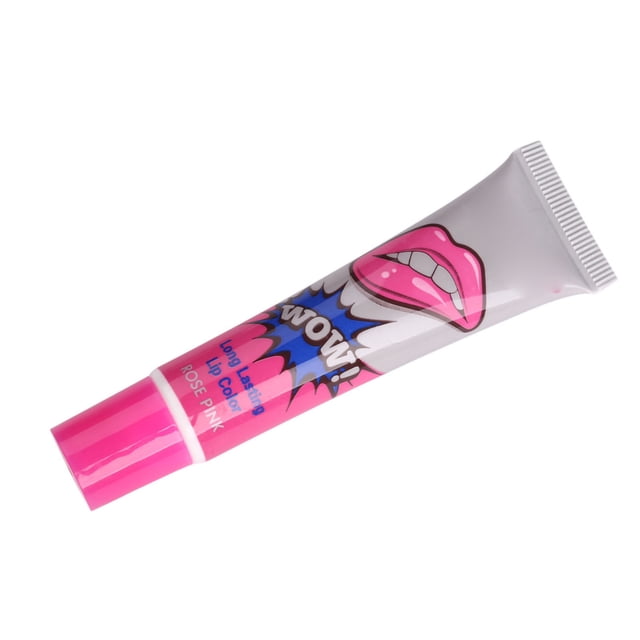 Lápiz labial hidratante, desprendible, sin pegajosidad, elegante, atractivo, para citas, de larga duración, tipo película, brillo labial rosa