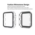 thumbnail image 6 of Njjex for Apple Watch 38mm Series 3 2 1 Sport, Nike+, Edition Case with Screen Protector, PC Hard Bling Crystal Diamonds Shiny Rhinestone Bumper Protective Case for iWatch Series 3/2/1 -Clear 38mm, 6 of 10