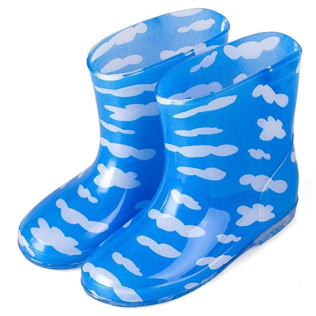 Botas de lluvia Wishpond de arcoíris para niños, bonitos zapatos de cuero impermeables para estudiantes, suministro al por mayor de China