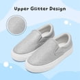 thumbnail image 5 of Kids Canvas Shoes Boys Girls Classic Fashion Slip-On Sneakers Causal Toddler Lightweight Running Walking Shoes, 5 of 6