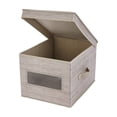 thumbnail image 2 of Cubo Home Trends de Tela con Tapa, Asas y Ventana para Almacenamiento, 2 of 4
