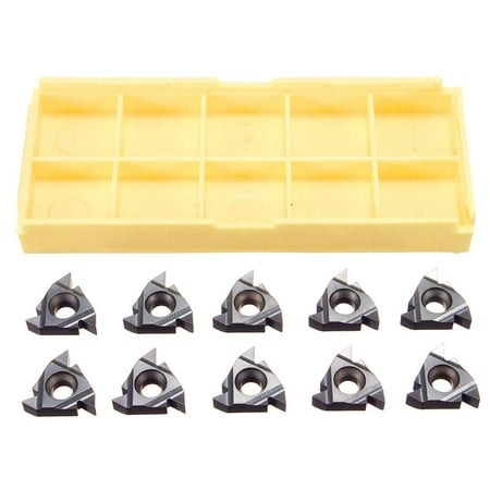 

TAONMEISU 10PCs 16ER AG55 Carbide Threading Inserts for Steel Stainless Steel Turning Tool