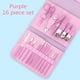 thumbnail image 1 of Set de cortaúñas de 16 piezas. Incluye estuche plegable, herramienta de acero inoxidable y cortaúñas para uñas., 1 of 2
