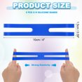 thumbnail image 2 of Uxcell 4 Inch H Silicone Bands, 5 Pcs Elastic Rubber Wrapping Bands for Outdoor Notebook Book Wallet Pot Box, Deep Blue, 2 of 6