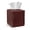 Black Red Dot, variant on TSOVTHRID Tropical Hibiscus Palm Leaf Pattern Square Tissue Box Cover, PU Leather Facial Paper Oraganizer Dispenser Easy to Clean Hand Towel Decorative for Dining Room Bathroom