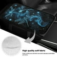 thumbnail image 7 of Yuyamidu Blue Dragonfly Auto Center Console Arm Rest Cover Flannel Car Armrest Seat Box Protector Accessories Fluffy Car Center Console Cushion Pad for Auto SUV Sedan Truck, 7 of 7