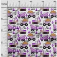 thumbnail image 2 of oneOone Cotton Jersey Purple Fabric Truck Diy Clothing Quilting Fabric Print Fabric By Yard 58 Inch Wide, 2 of 5