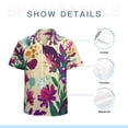 thumbnail image 7 of High Quality Hawaiian Shirts for Men Short Sleeve Aloha Beach Shirt Floral Summer Casual Button Down Shirts Blouses QZPMKA, 7 of 7