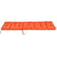 thumbnail image 4 of Topbuy Patio Chaise Lounge Cushion Recliner Quilted Thick Padded Seat Cushion w/Ties Orange, 4 of 7