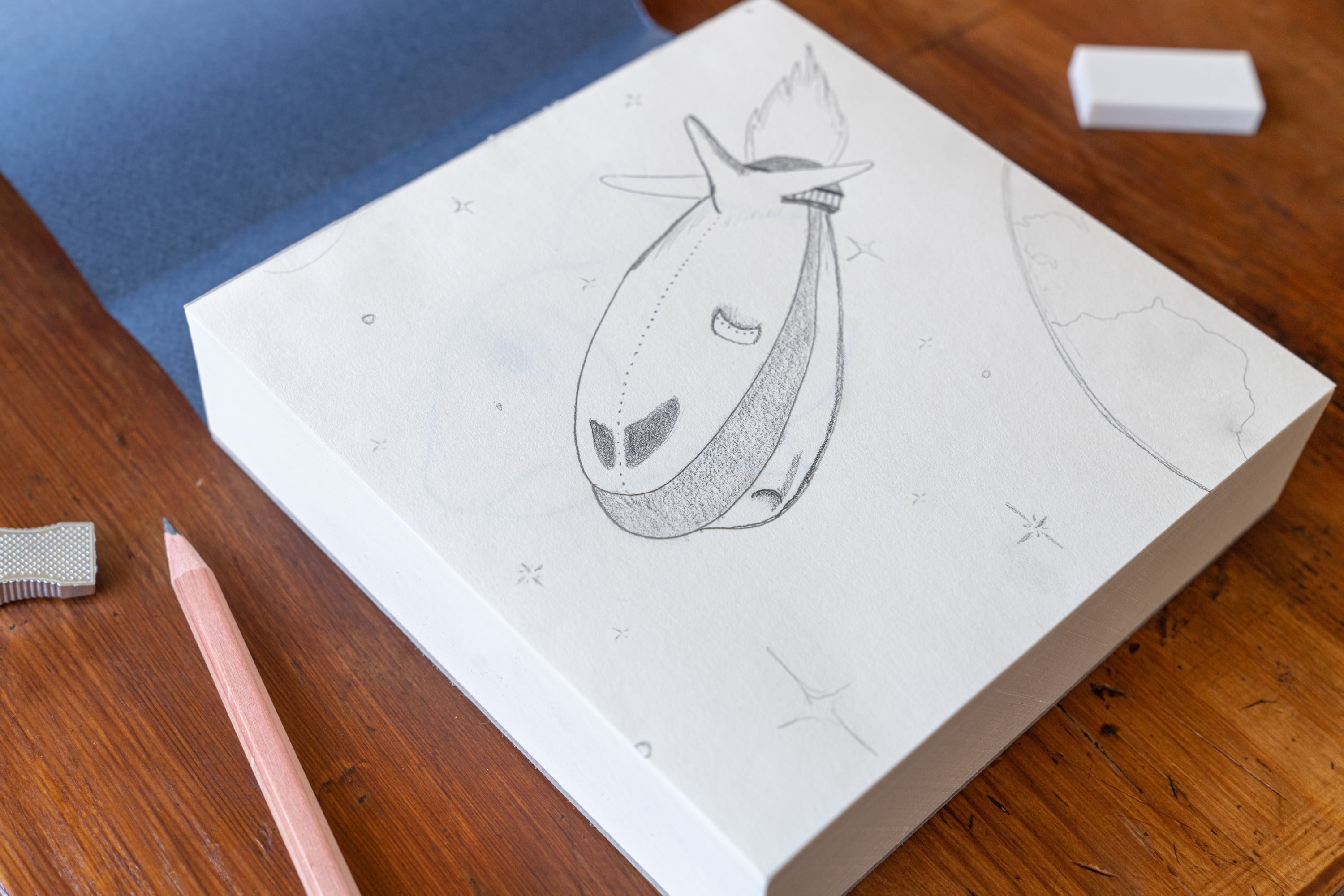 Sennelier Maxi Block Drawing Pad, 6" x 6"