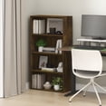 thumbnail image 2 of Furinno PASIR Book Shelf, 4-Tier Bookshelf, Bookcase with Open Shelves, 11.6 x 24.6 x 46.9, for Living Room, Bedroom, Home Office, Amber Pine, 2 of 5