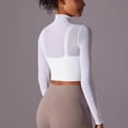 thumbnail image 4 of Annhoo Fall Workout Tops for Women Long Sleeve High Neck Basic Cropped Tees Casual Yoga Slim Shirts, 4 of 4
