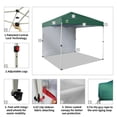 thumbnail image 4 of CROWN SHADES Canopy Tent, 8 x 8 Foot Portable Pop Up Outdoor Shelter with 1 Sidewall, Easy 1 Push Center Lock, UV Protection, and Carry Bag, Forest Green, 4 of 6