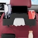 thumbnail image 5 of Organizador de respaldo para asiento de coche con soporte para caja de pañuelos y portavasos - Bolsa multifuncional para snacks, teléfonos y artículos esenciales, plástico beige ABS, 33,3x9,5x12cm, 5 of 7