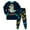 Z01-Dark Green, variant on eczipvz Toddler Boys Pajamas Truck 95% Cotton Kids Dinosaur Truck Pjs Sleepwear Clothes Sets,Size 7-8 Years