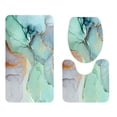 thumbnail image 1 of Wosthever Exquisita alfombrilla de baño artesanal sin hilo suelto accesorios de baño armoniosos cortina de ducha 3 uds Type3 NO3, 1 of 6
