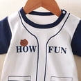 thumbnail image 5 of JUMEYU Baby Clothes Boy Newborn Baby Boy Outfit Romper Toddler Boys One Piece Jumpsuit Overalls 0 3 6 9 12 18 24 Months (White,9-12 Months), 5 of 5