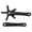 Black, variant on Rupoun 1 Pair 170mm / 6.7 inches Mountain Road Bike Aluminum Alloy Single Crankset Repair Parts BCD 130mm Bicycle Crank Arms for Cycling Enthusiasts, Black