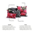 thumbnail image 5 of Bebejan Flower Garland 5 Piece Comforter Set, King, Grey, 100% Cotton Sateen, Reversible, All Season, Cozy Comfort, All Season, Cozy Comfort, 5 of 8