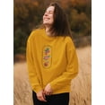 thumbnail image 2 of Remember To Be Happy Quote Sweatshirt Women -Image by Shutterstock, Female XX-Large, 2 of 4