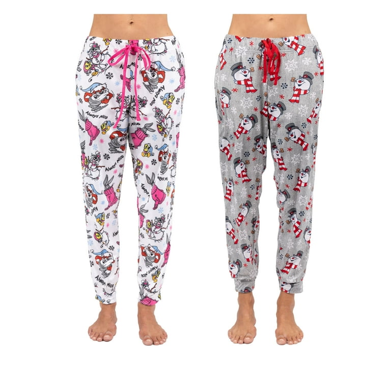 Disney Looney Tunes Women s Cartoon PJ Jogger Sleep Bottoms 2 Pack Pajama Pants Size XL Walmart