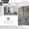 thumbnail image 4 of Stylish Farmhouse Apron 30" Stainless Steel Double-Bowl Kitchen Sink with 5 Accessories S-316W, 4 of 13