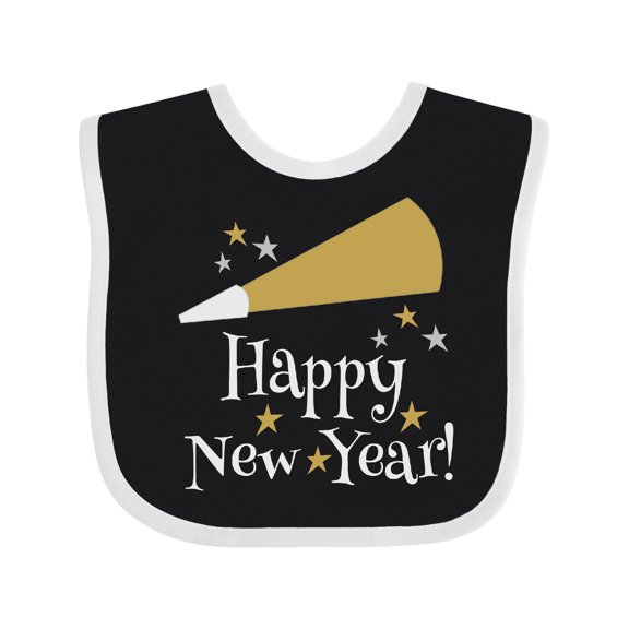 Inktastic Happy New Year Holiday Boys or Girls Baby Bib