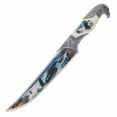 thumbnail image 3 of Collectible 13.5" White Eagle Etched Bowie Knife with Sheath, 3 of 6