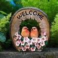 thumbnail image 2 of 2 de Bienvenida, Mariposas, Pájaros, lámpara solar para Jardín, Decoración de Patio de Cristal Craquelado shamjiam Lámpara de noche de césped, 2 of 8