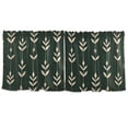 thumbnail image 7 of Yayeee Kitchen Curtains Tier Set of 2 Light Filtering 57"x24" Over Sink Window Panels, Green Plants, 7 of 7